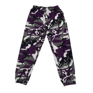SHEIN Purple Gray Camouflage Joggers Size Large Women’s